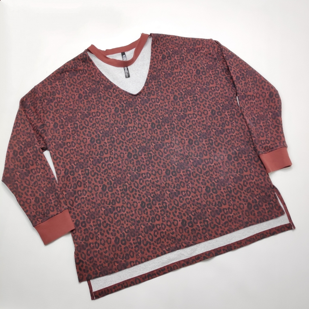 Victoria Sport Key Hole Pullover Sweatshirt Large